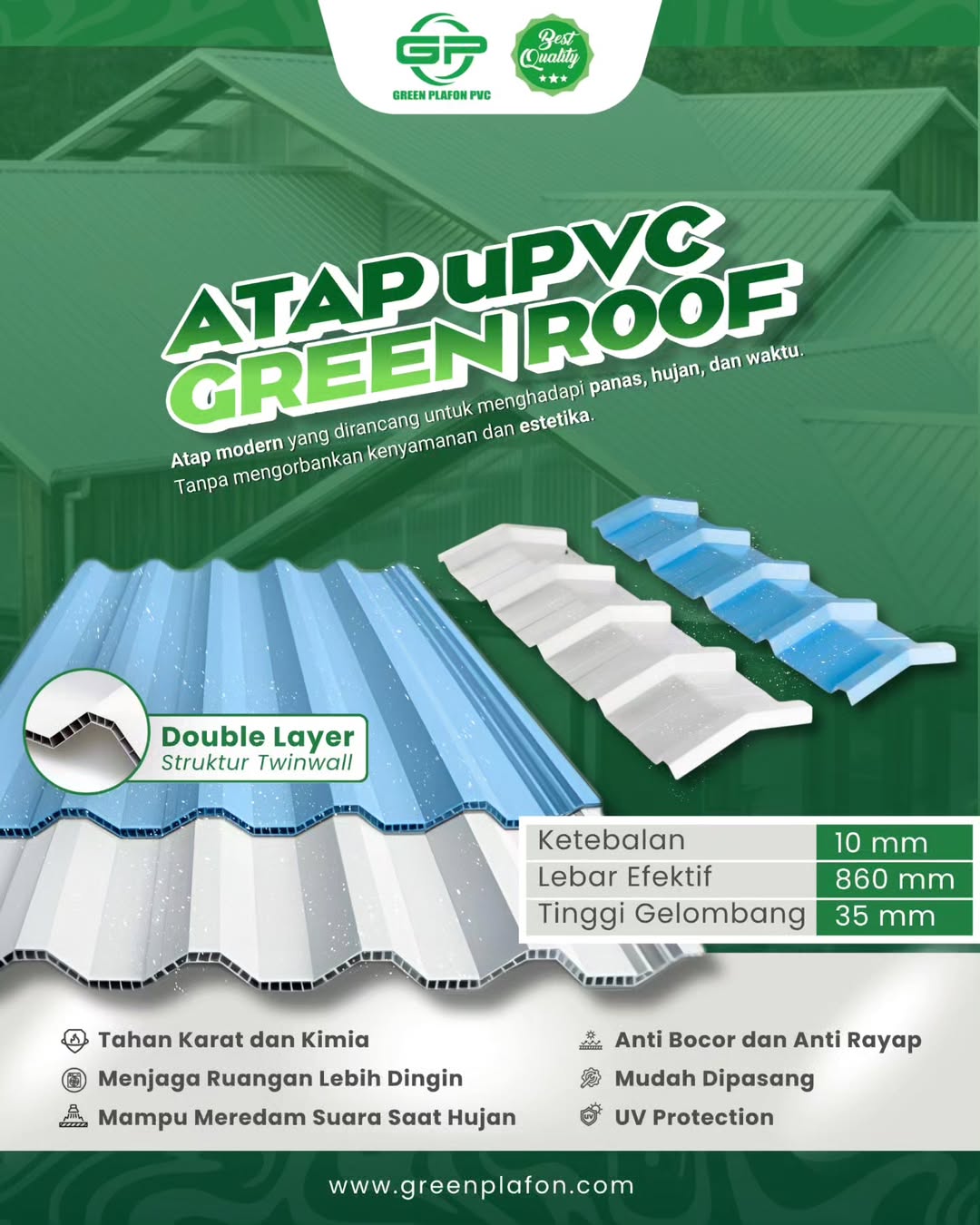 Coming soon Atap uPVC Green Roof#greenroof #greenplafonpvc #atapupvc #pvcpremium