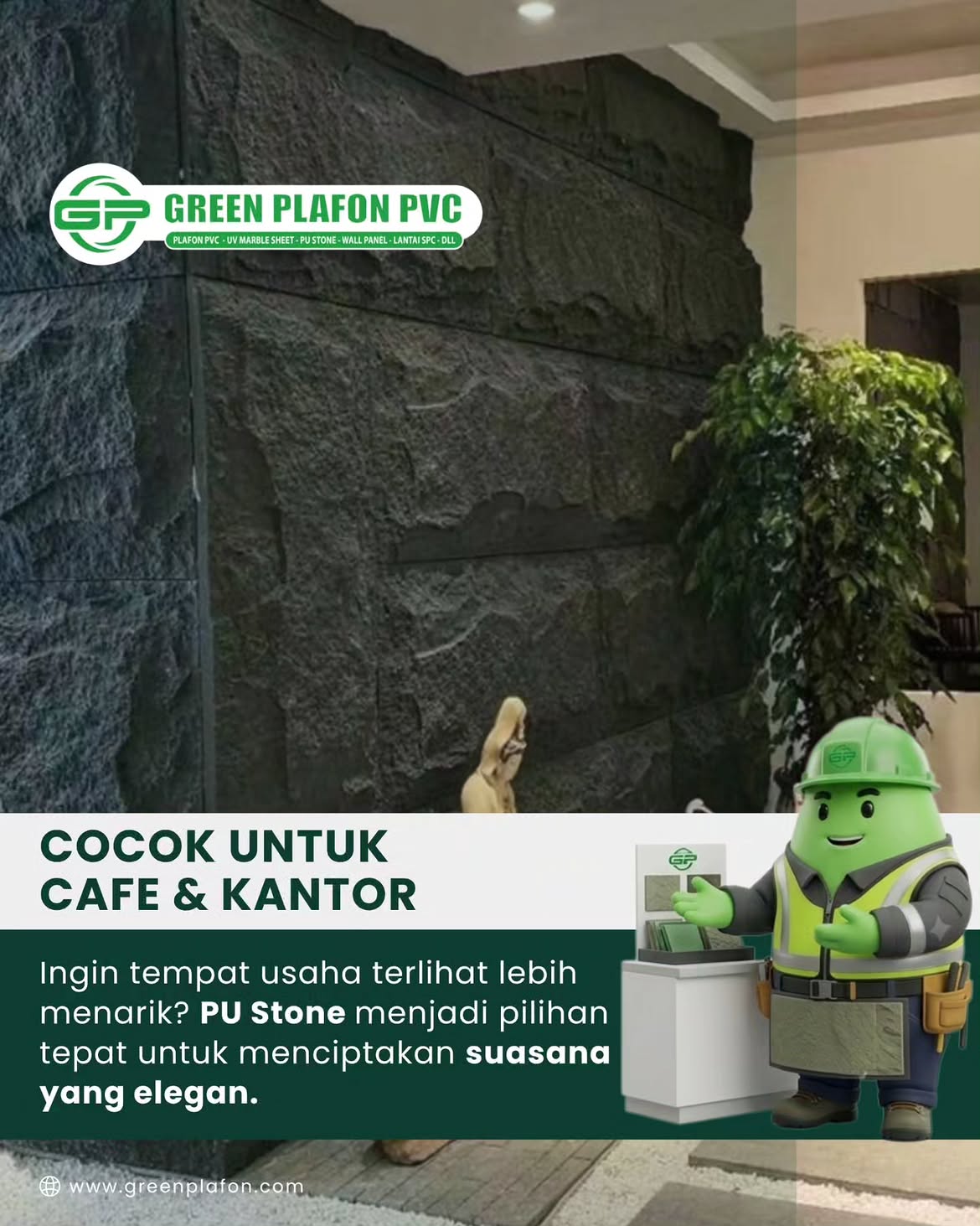 green plafon pvc